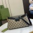 Gucci Padlock Small Shoulder Bag in GG Canvas with Black Leather