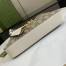 Gucci Padlock Small Shoulder Bag in GG Canvas with White Leather