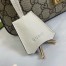 Gucci Padlock Small Shoulder Bag in GG Canvas with White Leather