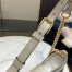Gucci Padlock Small Shoulder Bag in GG Canvas with White Leather