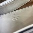 Gucci Padlock Small Shoulder Bag in GG Canvas with White Leather