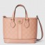 Gucci Ophidia Mini Tote Bag in Dusty Pink GG Supreme Canvas