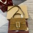 Gucci Dionysus Mini Top Handle Bag in Brown GG Suede Leather