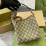 Gucci GG Emblem Mini Bucket Bag in Beige GG Canvas