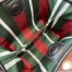 Gucci GG Emblem Mini Bucket Bag in Beige GG Canvas with Black Leather