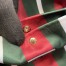 Gucci GG Emblem Mini Bucket Bag in Beige GG Canvas with Black Leather