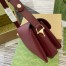Gucci Horsebit 1955 Soft Small Shoulder Bag in Red Calfskin