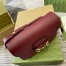 Gucci Horsebit 1955 Soft Small Shoulder Bag in Red Calfskin