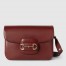 Gucci Horsebit 1955 Soft Small Shoulder Bag in Red Calfskin