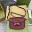 Gucci Horsebit 1955 Soft Mini Shoulder Bag in Red Calfskin