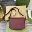 Gucci Horsebit 1955 Soft Mini Shoulder Bag in Red Calfskin