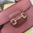 Gucci Horsebit 1955 Soft Mini Shoulder Bag in Red Calfskin