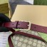 Gucci Horsebit 1955 Soft Mini Shoulder Bag in GG Canvas with Red Leather