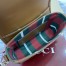 Gucci GG Emblem Mini Shoulder Bag in Beige GG Canvas with Brown Leather