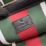 Gucci GG Emblem Small Tote Bag in Beige GG Canvas with Black Leather