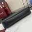 Gucci GG Emblem Medium Shoulder Bag in Black Calfskin