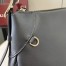 Gucci GG Emblem Medium Shoulder Bag in Black Calfskin