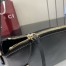 Gucci GG Emblem Medium Shoulder Bag in Black Calfskin