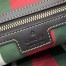 Gucci GG Emblem Medium Shoulder Bag in Beige GG Canvas with Black Leather