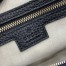 Gucci GG Emblem Small Top Handle Bag in Black GG Grainy Leather