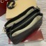 Gucci GG Emblem Small Shoulder Bag in Black GG Grained Leather