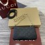 Gucci GG Emblem Super Mini Shoulder Bag in Black GG Grainy Leather