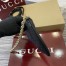 Gucci GG Emblem Super Mini Shoulder Bag in Black GG Grainy Leather