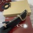 Gucci GG Emblem Super Mini Shoulder Bag in Black GG Grainy Leather