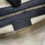 Gucci GG Emblem Small Shoulder Bag in Black GG Grainy Leather