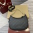 Gucci GG Emblem Small Shoulder Bag in Black GG Grainy Leather