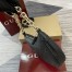 Gucci GG Emblem Small Shoulder Bag in Black GG Grainy Leather