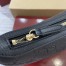 Gucci GG Emblem Small Shoulder Bag in Black GG Grainy Leather
