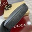 Gucci GG Emblem Small Shoulder Bag in Black GG Grainy Leather