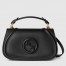Gucci New Blondie Small Handle Bag in Black Leather