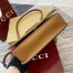 Gucci New Blondie Small Handle Bag in Canvas with Brown Leather