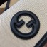 Gucci New Blondie Small Handle Bag in Canvas with Black Leather