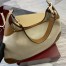 Gucci B Medium Shoulder Bag in Canvas with Brown Leather