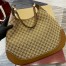 Gucci B Medium Shoulder Bag in Beige Original GG Canvas