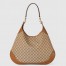 Gucci B Medium Shoulder Bag in Beige Original GG Canvas