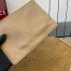Gucci B Medium Shoulder Bag in Brown Suede Leather