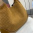 Gucci B Medium Shoulder Bag in Brown Suede Leather