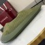 Gucci B Medium Shoulder Bag in Green Suede Leather