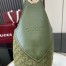 Gucci B Medium Shoulder Bag in Green Suede Leather