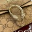 Gucci Dionysus Small Shoulder Bag in Brown GG Suede Leather