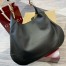 Gucci B Medium Shoulder Bag in Black Grained Leather