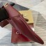 Gucci B Medium Shoulder Bag in Red Grained Leather
