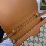 Gucci GG Emblem Super Mini Shoulder Bag in Beige GG Canvas with Brown Leather