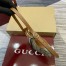 Gucci GG Emblem Super Mini Shoulder Bag in GG Canvas with Brown Leather