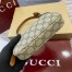 Gucci GG Emblem Super Mini Shoulder Bag in GG Canvas with Brown Leather