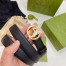 Gucci Interlocking G Buckle Belt 25MM in Black Leather 